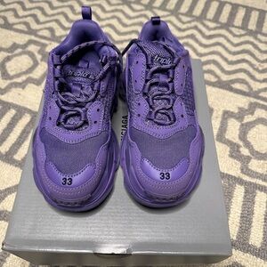 Balenciaga purple/black triple s kids